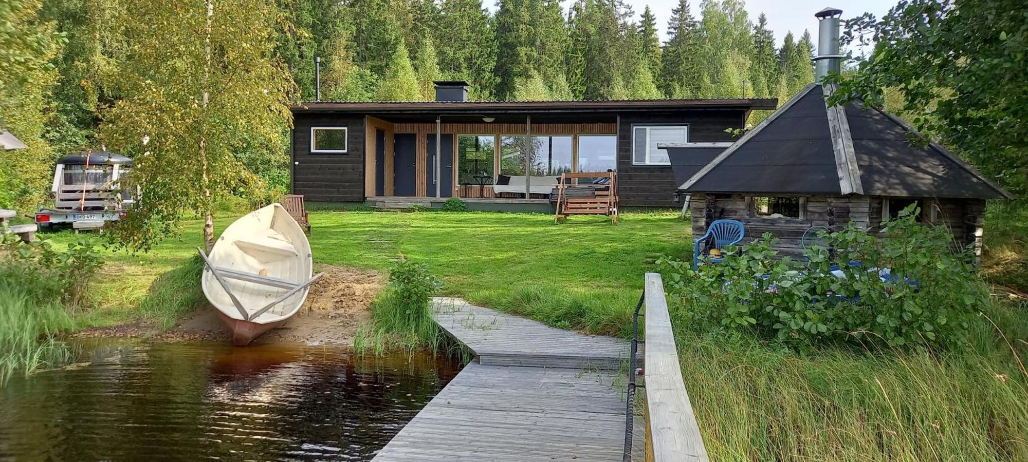 Private Lakeside Holiday Property In Nature Kankaanpää Eksteriør bilde